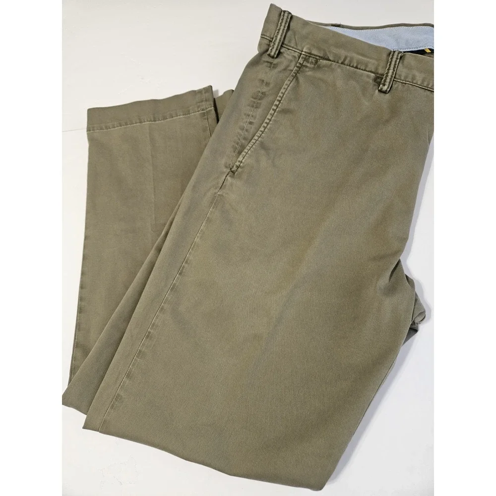 Polo Ralph Lauren Stretch Straight-Fit Chinos in Olive Green Khaki Casual 36×30